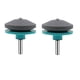 thumbnail image 1 of Cabezal afilador de cuchillas para cortacésped | Accesorio de taladro para afilar cuchillas desafiladas | Compatible con tractores, cortacéspedes y motocultores | Juego de 2, 1 of 3