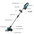 thumbnail image 5 of Zksm Cordless Weed Wacker, 9 Inch Electric Weed Eater Battery Powered w/ 6 Metal Blades, Retractable Handheld Brush Cutter with 2 2.0Ah Batteries and Brushless Motor, 5 of 9
