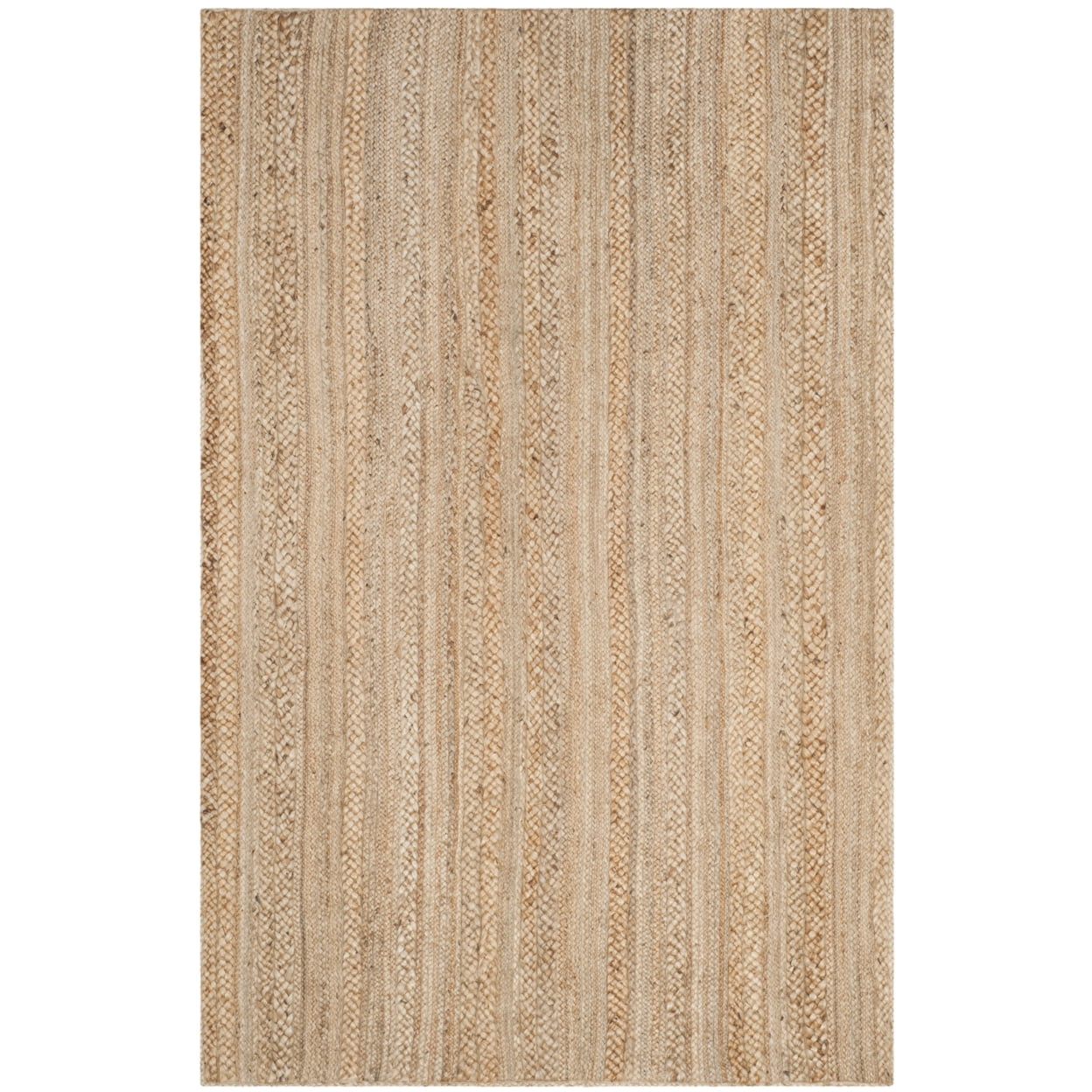 SAFAVIEH Natural Fiber Aria Braided Jute Area Rug, Natural, 5' x 8'