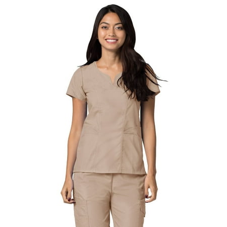 

Adar Universal Scrubs For Women - Curved Glamour Scrub Top