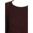 thumbnail image 3 of Max Studio London Chandail en Tricot Mélangé à Nouer sur le Côté pour Femmes, Rouge, Grand, 3 of 3
