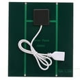 thumbnail image 2 of 2.5W / 5V / 3.7V Cargador solar portátil con puerto USB Compacto Cargador de teléfono con panel sola Tomshoo  Panel, 2 of 7