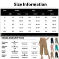 thumbnail image 3 of OHGOD Cropped Joggers - Womens Linen Capris and Cropped Pants - High Rise Capri Pants for Women - Ladies Pants - Ladies Pants Casual - Khaki - 2XL, 3 of 4