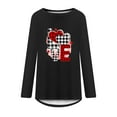 thumbnail image 2 of "Pimelu Valentines Day Shirts for Women,Womens Heart Sweater,Womens Valentines Sweater Fashion Heart Print Pullover Tunic Blouses Spring Ladies Girls Long Sleeve Crewneck Hem Tee Tops", 2 of 3