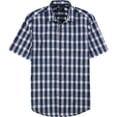 thumbnail image 1 of Alfani - Camisa abotonada para hombre, ajustada, a cuadros, azul, pequeña, 1 of 1
