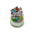 thumbnail image 3 of 50-Pcs For Minecraft Cartoon-Themed Party Decoration Set – Includes Banner, Cake Topper, 24 Cupcake Toppers, 6 spiral and 18 Balloons for Festive Celebrations, 3 of 7
