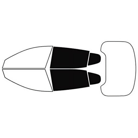 Rvinyl Window Tint Kit Compatible with Kia Stinger 2018-2023 - Back Precut Kit - 5%