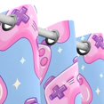 thumbnail image 3 of Seamless Bright Pattern with Pink Joysticks Black Out Curtains Aesthetic for Bedroom Living Room Sliding Glass Doors Kitchen Windows 2 panels set, 3 of 5