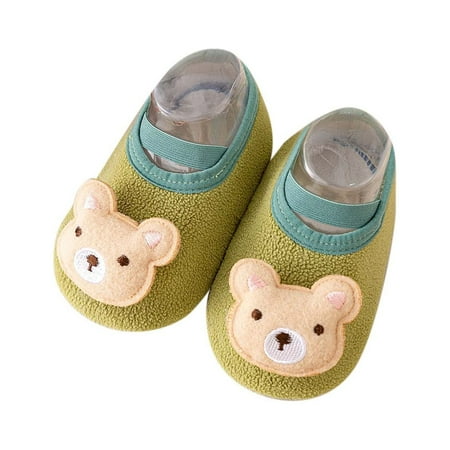 

KaLI_store Baby Sneakers Girl Baby Sock Shoes Sneakers Baby Walking Shoes for Toddler Babygirl with Non Slip Soft Sole Green