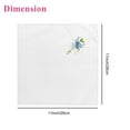 thumbnail image 4 of 6pcs Floral Embroidered Handkerchiefs, EEEkit 11x11'' Soft Cotton Hankies with Lace Edge for Women, 4 of 7