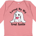 thumbnail image 4 of Inktastic Loved By My Great Auntie Bunny Rabbit Boys or Girls Long Sleeve Baby Bodysuit, 4 of 5