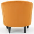 thumbnail image 4 of Fox Hill Trading Windsor 17.5" Polyester Fabric Club Chair in Orange, 4 of 4