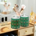 thumbnail image 3 of Yayeee 4 Pack Qtip Holder Bathroom Cotton Swab Canister with Lid Clear Dispenser Set, Christmas Trees, 3 of 6