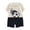 Black, variant on Letdown Toddler Boys Soccer Print Outfits Crew Neck Short Sleeve Tee Shirts and Solid Color Comfortable Shorts Activewear Two Piece Set Summer Clothes Outfits 3-12 Years Outdoor Wear