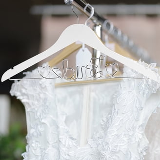 Mrs Wedding Dress Hanger, Wood and Wire Hangers for Brides (Mahogany) - Walmart.com Mrs Wedding Dress Hanger, Wood and Wire Hangers for Brides (Mahogany) - Walmart.com
