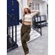 thumbnail image 5 of Camisetas para mujer, sexys, combinables, americanas, retro, de calle, hip hop, de manga larga, juveniles, populares, hipster, tops de verano, universitarios, para uso diario., 5 of 6