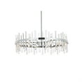 thumbnail image 3 of Elegant Lighting Serena 36" Round Iron and Crystal Chandelier in Chrome, 3 of 3