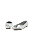 thumbnail image 4 of BURUDANI Women's Slip-On Ballet Flats with Gold Medallion Accent, 4 of 6