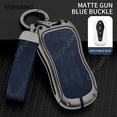thumbnail image 4 of For Geely B 4 buttons New Emgrand GS X6 SUV EC7 Car  Accessories Zinc alloy+leather Car Key Case Cover Holder Protective Shell, 4 of 13