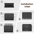 thumbnail image 7 of BOSSIN 48 Inch Steel Cushion Dog Crate Heavy Duty Chew Proof Kennel for Large Dogs, XL Metal Cage with Locking Wheels, 7 of 7