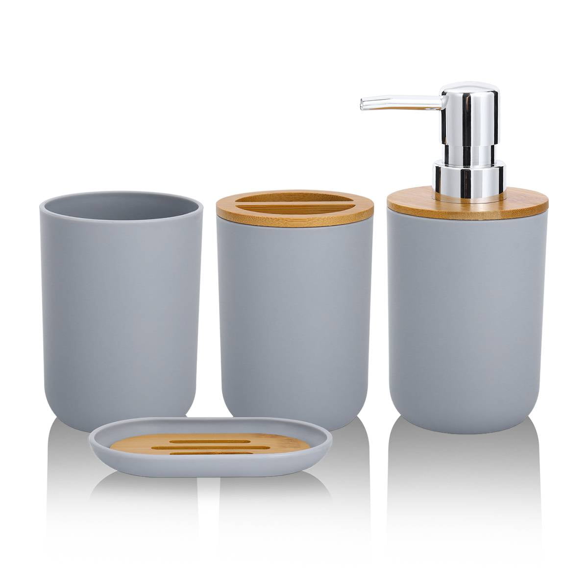 iMucci Gray Bathroom Accessories Set 