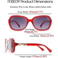 thumbnail image 2 of FEISEDY Vintage Square Polarized Sunglasses for Women 100% UV400 Outdoor Driving Fashion Sunglasses B2526, 2 of 13