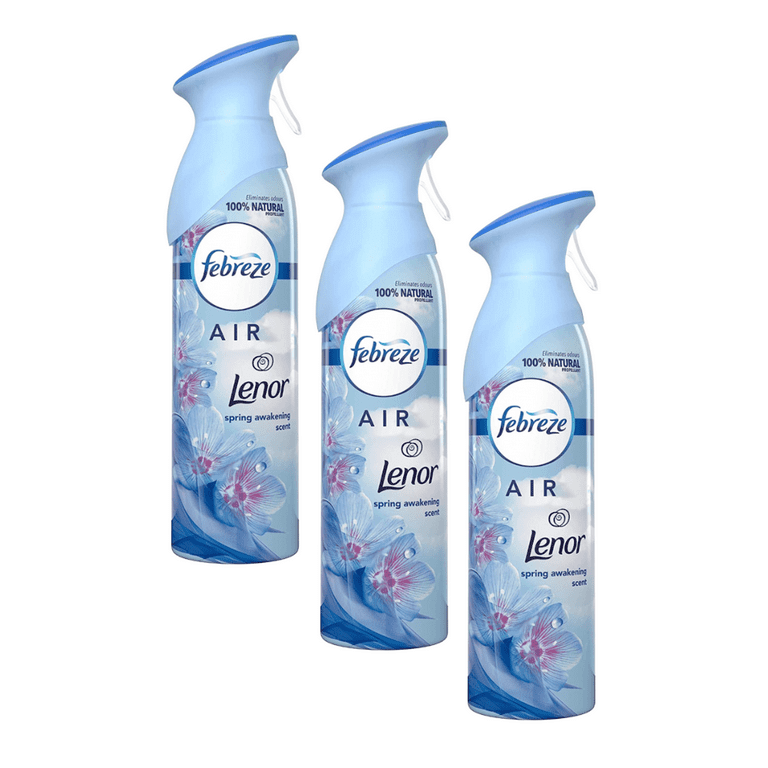 Febreze Air Odor-Eliminating Air Freshener Spray for Strong Odor, Lenor,  300ml, 3 Packs