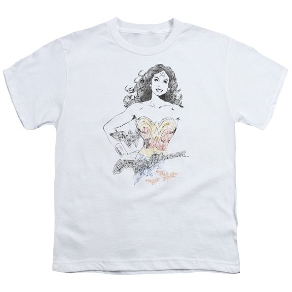 Dco Jla - Wonder Squiggles - Youth Short Sleeve Shirt - Medium