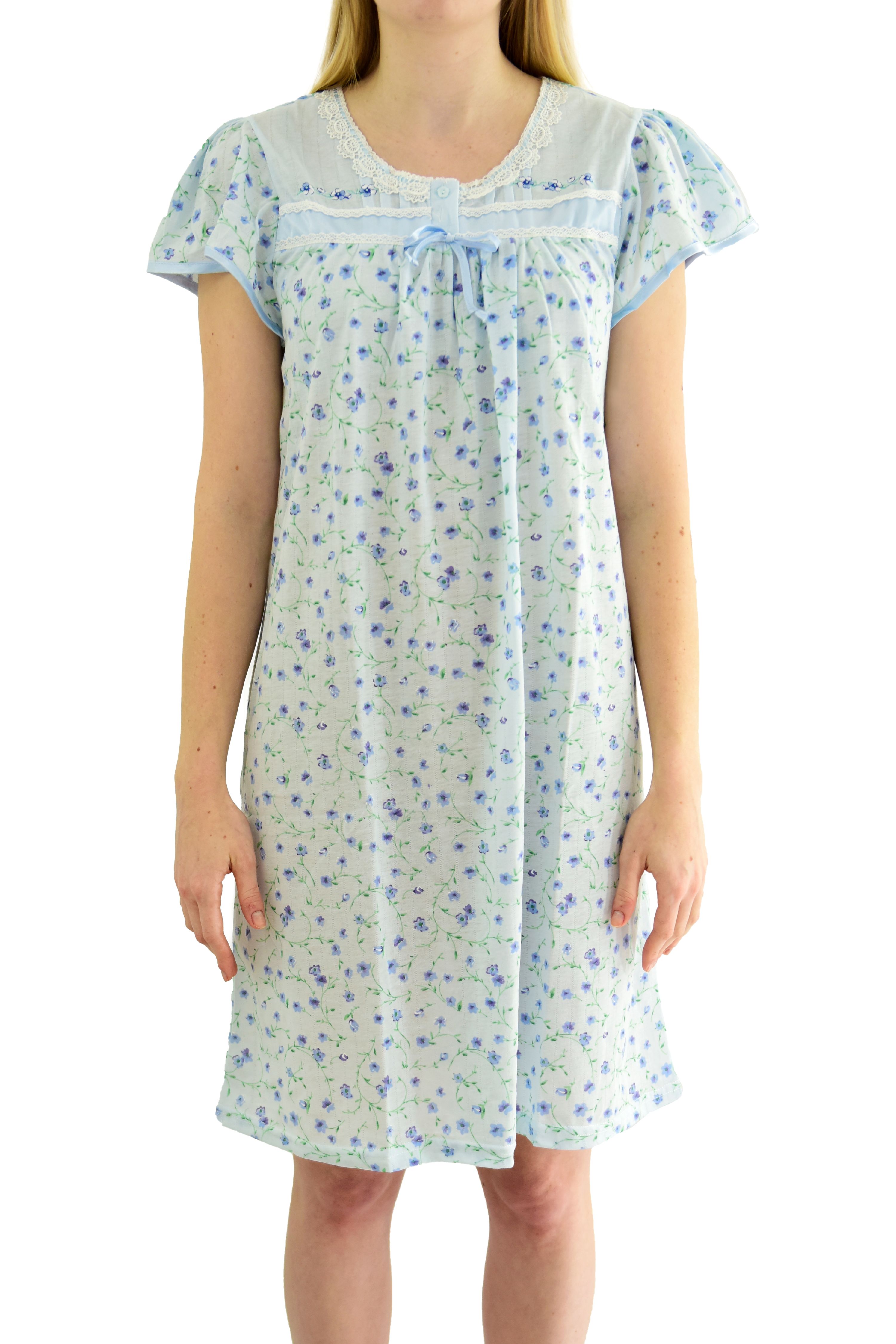 cap sleeve night gown