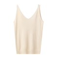 thumbnail image 4 of Kureaily Women's V Neck Slim Fit Ribbed Knit Camisole Tops Sleeveless Shirt For Layering And Casual Wear Womens Casual Tank, 4 of 4