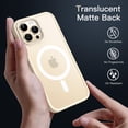 thumbnail image 4 of JETech Magnetic Case for iPhone 12 Pro Max 6.7-Inch Compatible with MagSafe, Translucent Matte Back Slim Shockproof Phone Cover (Beige), 4 of 6