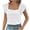 White, variant on Quinlirra Womens T Shirts for 2025 Fashion Women Short Sleeve Garment Comfortable Breathable Round-Neck Blouses Tops