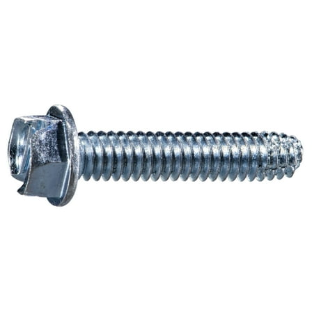 1/4"-20 x 1-1/4" Zinc Hex Washer Head Type F Sheet Metal Screws (12 pcs.)