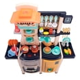 thumbnail image 3 of Hommoo Kids Play Kitchen, 65Pcs Kitchen Playset, Kitchen Toys with Real Sounds and Light for Girls and Boys,Multicolors, 3 of 9