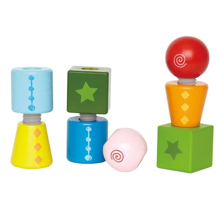 Hape: Twist & Turnables - Colorful Wooden Shapes Blocks  Building Toy  Nuts & Bolts Assembly  Mix & Match Construction Play  Toddler & Kids Ages 2+ price history on PriceWatchPro
