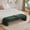 Green, variant on Noble House Arshore 69.7" Chenille Armless Bed Bench, Channel Tufted Daybed Chaise for Bedroom & Living Room, Black