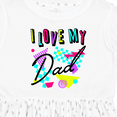 thumbnail image 4 of Inktastic I Love My Dad 80s Retro Style Girls Toddler Dress, 4 of 5