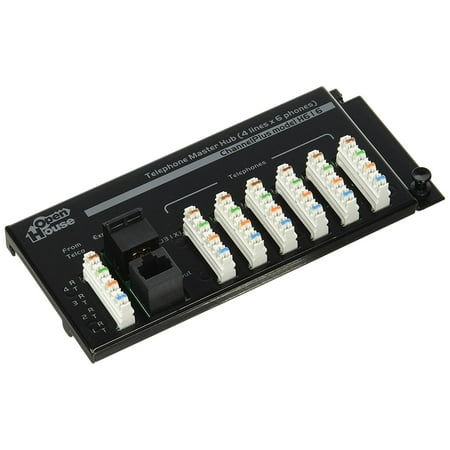 Telephone Master Hub H616 4 X 6 Telephone Master Hub, Telephone Service For 4 Lines With Outputs To 6 Separate Locations By Open House,USA ()