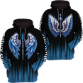 thumbnail image 4 of Lotusprinthandmade Personalized Couple Name Her Guardian Angel Wings Hoodie 3D (Lightweight) S-5XL Multicolor, 4 of 6