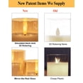 thumbnail image 3 of Velas LED sin llama ANGELLOONG con control remoto y temporizador, doradas, 3 of 7