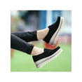 thumbnail image 5 of Woobling Women Slip On Platform Suede Penny Loafers High Heel Wedge Moccasins Walking Sneakers, 5 of 9