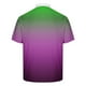 thumbnail image 5 of Blusa y camisa de manga corta con cuello vuelto para hombre, top estampado degradado, top/camisa informal de manga corta con solapa, tops para hombre, 5 of 5