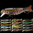 thumbnail image 2 of 5PC Fishing Lures Jigs Multi-Section Fish Five-Color UV Printed Plastic Hard Lure Set Minnow, 2 of 7