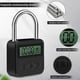 thumbnail image 4 of Metal Timer Lock LCD Display Multi-Function Electronic Time 99 Hours Max Timing USB Rechargeable Timer Padlock, 4 of 5