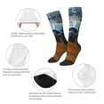 thumbnail image 3 of Fotbe Realistic Cute Sea Turtle Calcetas Divertidas Estampadas para Hombre y Mujer, Calcetas de Algodón hasta la Rodilla para Caminar, Correr, Enfermería y Embarazo, 3 of 6
