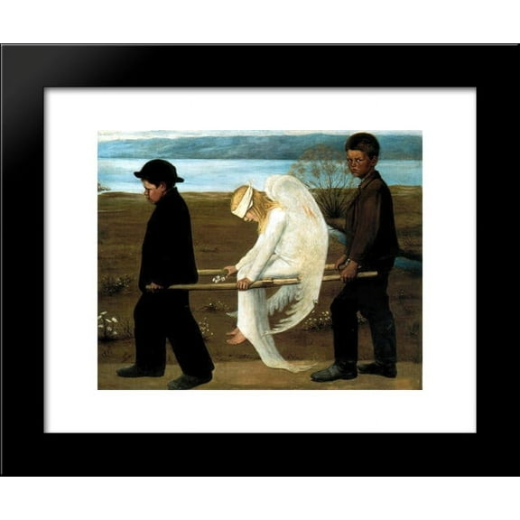 The Wounded Angel 20x24 Framed Art Print by Hugo Simberg