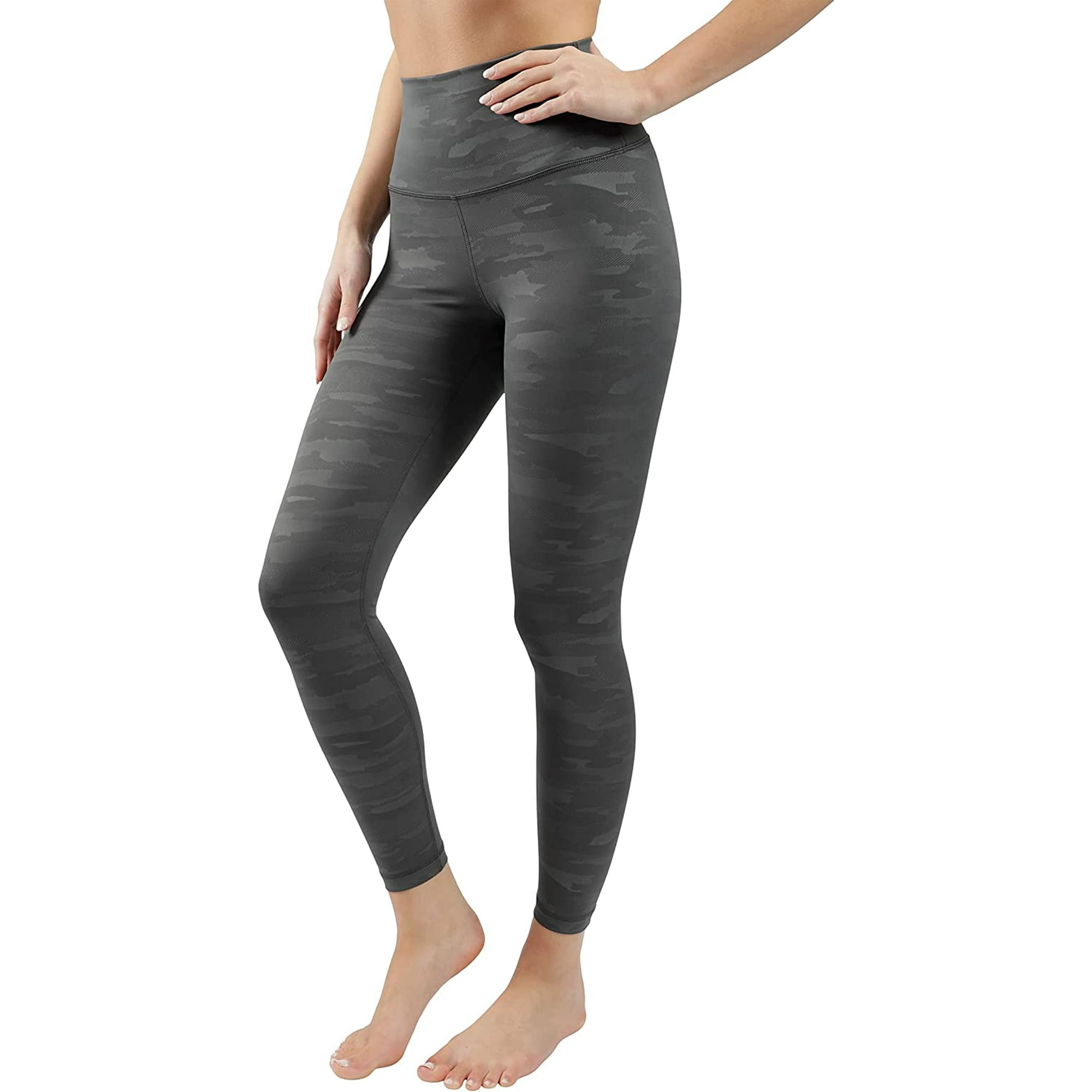 90 Degree By Reflex Performance Activewear Printed Yoga Leggings Camo Shire Green Large Walmart