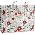 thumbnail image 3 of Current Winter Floral Reusable Large Shopping Totes - Set of 4, 4 Unique Designs, 16" x 5" 13" Lightweight, Grocery Bag 16 x 5 x 13”, 3 of 5