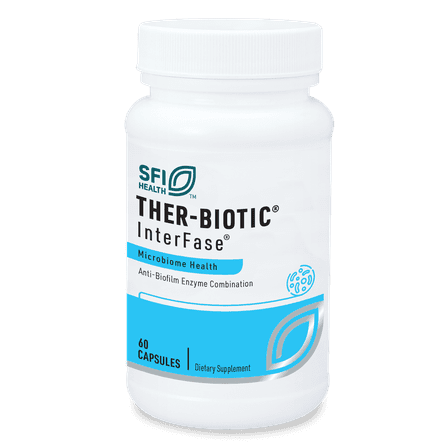 Klaire Labs Interfase - Multi-Enzyme Blend for GI Detoxification, Dairy-Free Formula (60 Vegetarian Capsules)