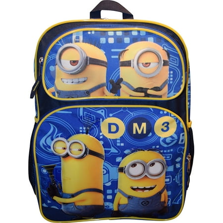 Picture Backpack Despicable Me Boys' Universal Pictures Blue 16 Inch Backpack, Made of an easy to clean and very durable polyester By Accessory Innovations ()